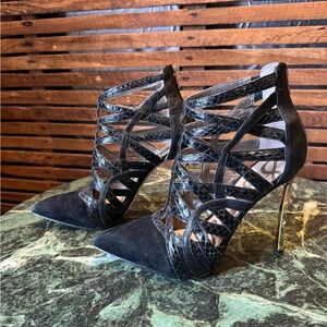 Elegant Black Strappy Heels
